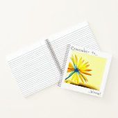 覚えて開花サニーイエローフラワーノートブック ノートブック (内部)