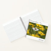 覚えて開花黄色の白い花のノート ノートブック (内部)
