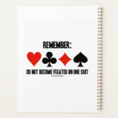 覚えて：一つのスーツの橋に固定されない プランナー手帳 (裏面)