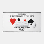 覚えなさい：存在する橋の遊勝ちライン デスクマット (キーボード&マウス)