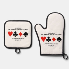 覚えなさい：存在する橋の遊勝ちライン 鍋つかみ&鍋敷きセット