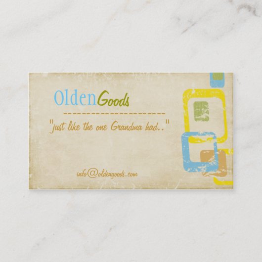 覚えられている50年代 名刺 (正面)