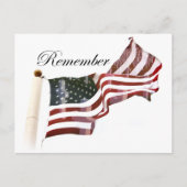 覚えるメモリアルデー – 古い栄光の中で十字架 ポストカード (正面)