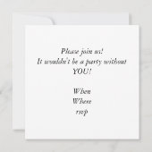 覚えるメモリアルデー – 古い栄光の中で十字架 招待状 (裏面)