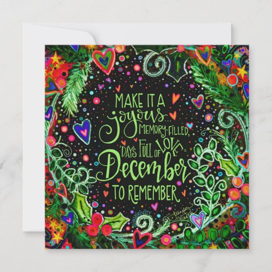 覚える価値のある12月 インスピリビティ シーズンカード (正面)