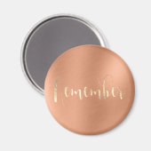 覚えイベントウィークリープランナーチャンペーンカッパー マグネット (正面/裏面)