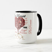 覚パーソナライズされた覚・死別・配偶者 マグカップ (正面右)