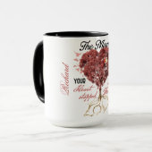 覚パーソナライズされた覚・死別・配偶者 マグカップ (正面左)