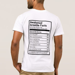 覚醒させたイスラエルの事実(黒) Tシャツ