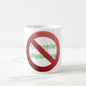 覚醒剤の嫌われ者無し コーヒーマグカップ (中央)