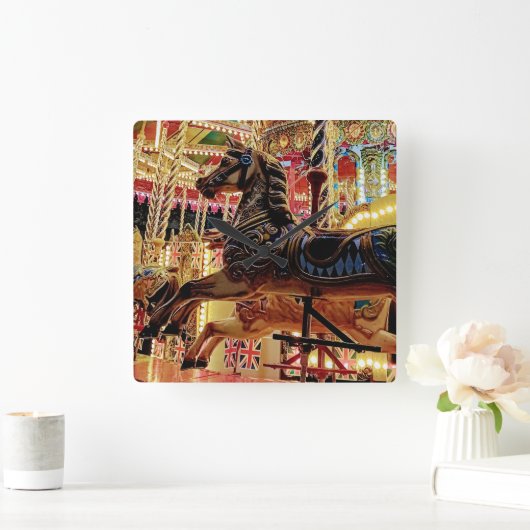 覚醒 スクエア壁時計 (ホーム)