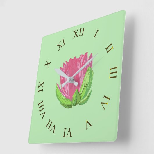 覚醒 スクエア壁時計 (傾斜)