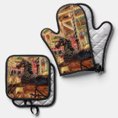 覚醒 鍋つかみ&鍋敷きセット (正面/裏面)