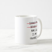 親おもしろいお気に入りのに対する子の娘の贈与 コーヒーマグカップ (正面右)