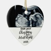 親おもしろいを見込む妊娠の発表 セラミックオーナメント (右)