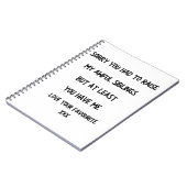 親おもしろいノートブック ノートブック (左側)