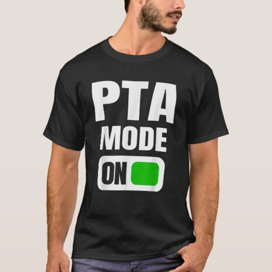 親おもしろい先生関連付けのPTAモードのオン Tシャツ (正面)
