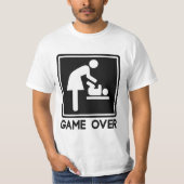 親お母さんのための新生児上のゲーム Tシャツ (正面)