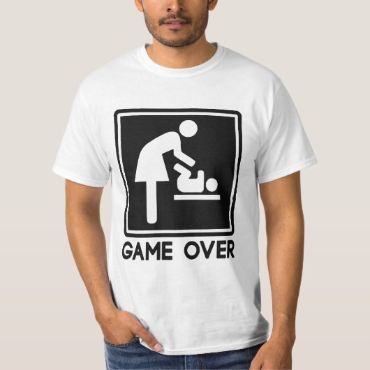 親お母さんのための新生児上のゲーム Tシャツ (正面)