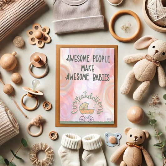 親かわいい素晴らしベビーインスピレーションカード カード