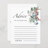 親がカードになるアドバイス (正面/裏面)