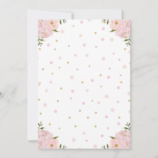 親がカードになるゾウ赤ちゃんシャワーアドバイス 招待状 (裏面)