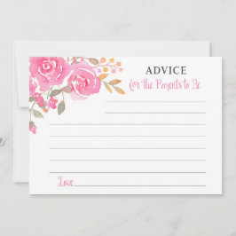 親がカードになるピンクの水色アドバイス 招待状