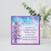 親がクリスマスに魔法のインスピレーションを与える シーズンカード (スタンド正面)