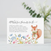 親がシャワーを浴びたいと願うリス・ナツキン エンクロージャーカード (スタンド正面)