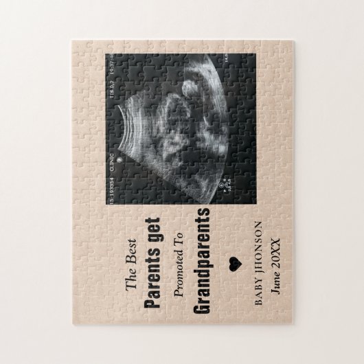 親が最高の写真超音波に昇進する ジグソーパズル (縦)