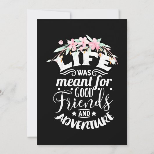 親しい友達と冒険 招待状 (正面)