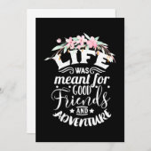 親しい友達と冒険 招待状 (正面/裏面)