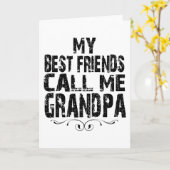親しい友達はじいちゃんと呼ぶ 自慢の祖父 カード (黄色い花)