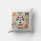 親しみのこもった幸せ クッション (裏面)