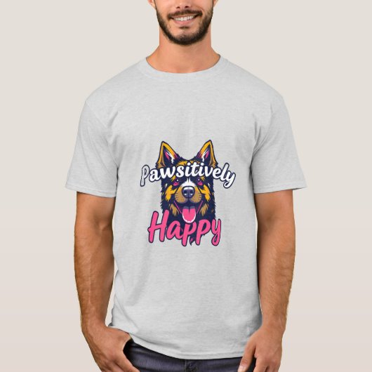 親しみのこもった幸せ Tシャツ (正面)