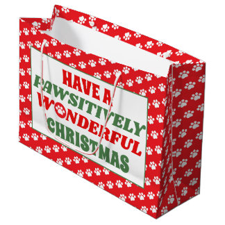 親しみのこもった素晴らしいクリスマスを過ごす ラージペーパーバッグ