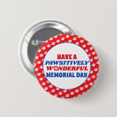 親しみのこもった素晴らしいメモリアルデーを持つ 缶バッジ (正面&裏面)