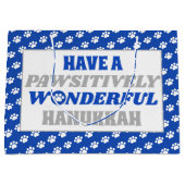 親しみやすいハヌカーを持っている ラージペーパーバッグ (正面)