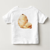 親しみやすいビーの幼児用Tシャツ トドラーTシャツ (裏面)