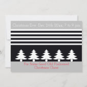 親しみやすいフェスティブなクリスマス 招待状 (裏面)