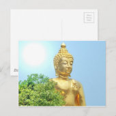 親しみやすい座禅の仏像 ポストカード (正面/裏面)