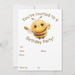 親しみやすい蜂のパーティー招待状 招待状