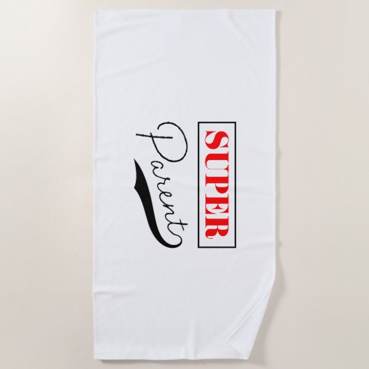 親すごい ビーチタオル (正面)