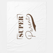 親すごい フリースブランケット (正面)