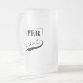 親すごい フロストグラスビールジョッキ (正面左)