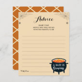 親とハロウィーンのアドバイスカードのアドバイス (正面/裏面)