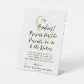 親とベビーのペデスタルサインの祈りの言葉 台座サイン (正面)