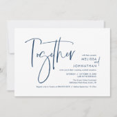 親と共に、結婚披露宴 招待状 (正面)