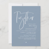 親と共に、結婚披露宴 招待状 (正面)