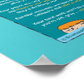 親になることで科学者になれる方法 – 青 ポスター (角)